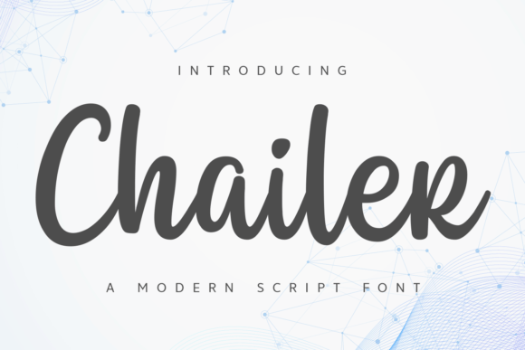 Chailer: A Modern Script Font That Elevates Digital Branding