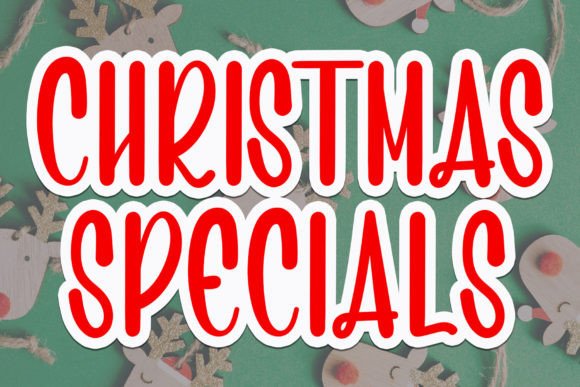Christmas Specials: A Refined Script Font for Holiday Editorial Design