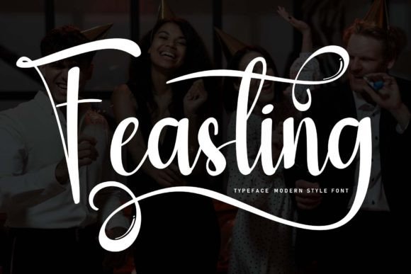 Feasting: A Handwritten Font That Earns Its Place in Real Campaigns