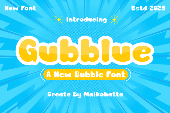 Gubblue Font: Soft, Playful & Perfect for Handmade Labels & Printables