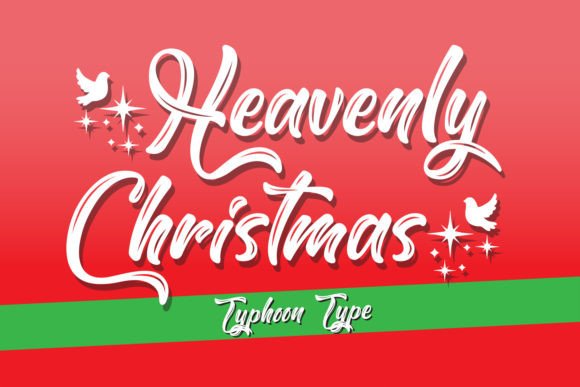 Heavenly Christmas Font: A Festive Script That Feels Hand-Pulled, Not Stock