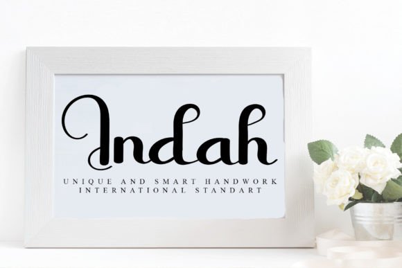 Indah: A Refined Script Font for Digital Branding