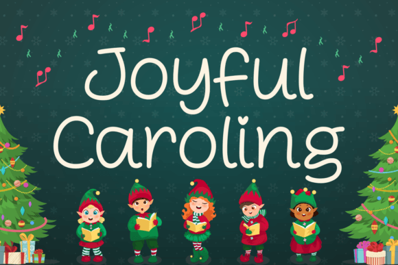 Joyful Caroling: A Festive Handwritten Font for Digital Branding