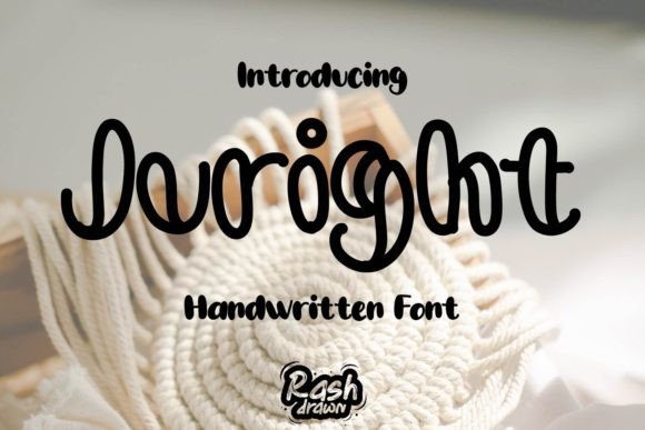 Juright: A Friendly Handwritten Font for Real Business Branding