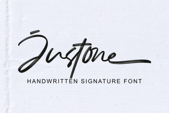 Justone Font: A Handwritten All-Caps Signature for Crafters