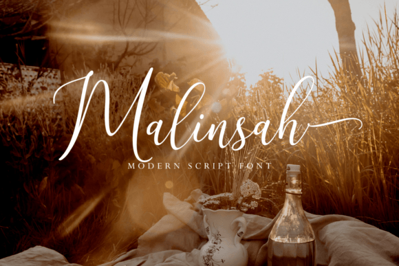 Malinsah: A Modern Script Font for Thoughtful Editorial Design