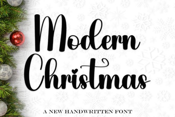 Modern Christmas: A Contemporary Handwritten Font for Digital Design