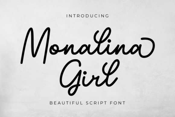 Monalina Girl: A Thoughtful Script Font for Editorial Warmth