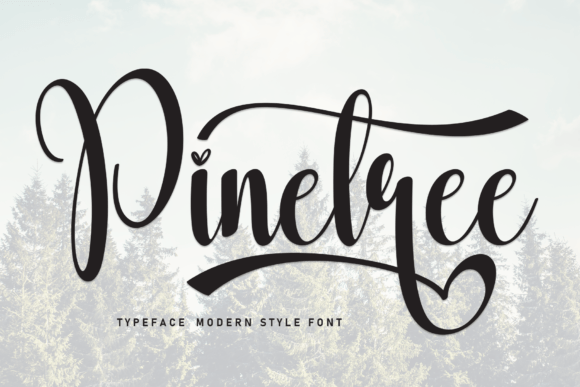 Pinetree: An Elegant Script Font for Editorial Moments