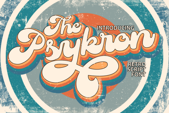 Psykron: A Bold Retro Script Font for Authentic Vintage Branding