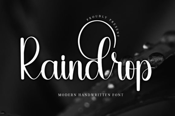 Raindrop Handwritten Font for Crafters & Sellers