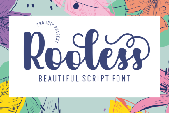 Rooless: A Romantic Script Font for Elegant Brand Identity