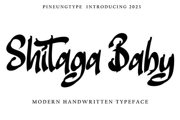 Shitaga Baby: A Handwritten Font That Builds Brand Warmth