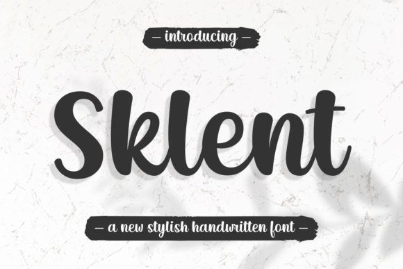 Sklent Handwritten Font for Small Business Branding