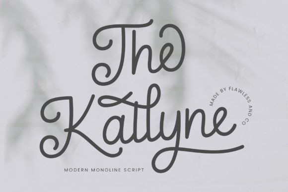 The Kallyne: A Modern Monoline Script Font for Digital Design