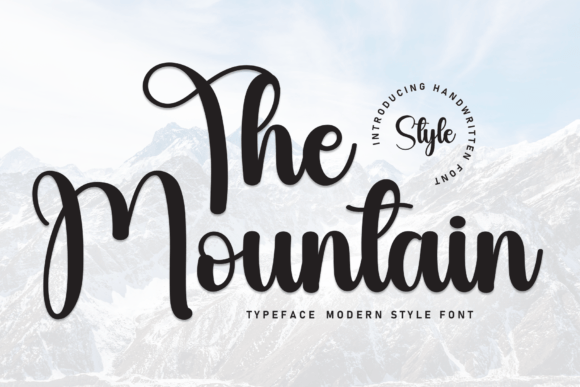 The Mountain: A Handwritten Font That Feels Like a Warm Welcome