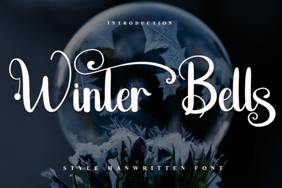 Winter Bells Font: Elegant Handwritten Style for Small Business Branding