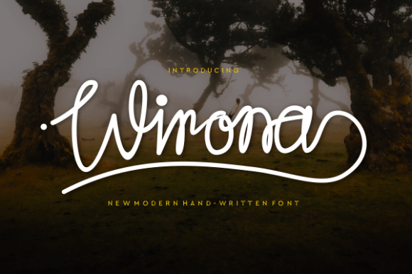 Wirona: A Premium Script Font That Elevates Digital Branding